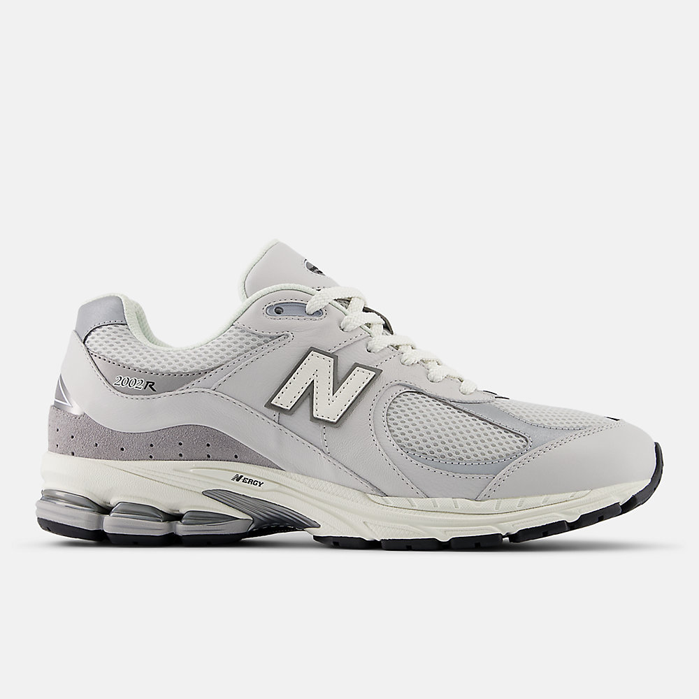 New Balance 2002R Shoes Grey Matter with Sea Salt and Dark Silver Metallic